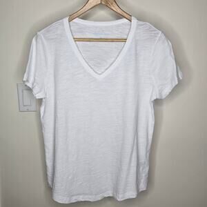 VINEYARD VINES Classic White V-Neck Women's Top Size Small